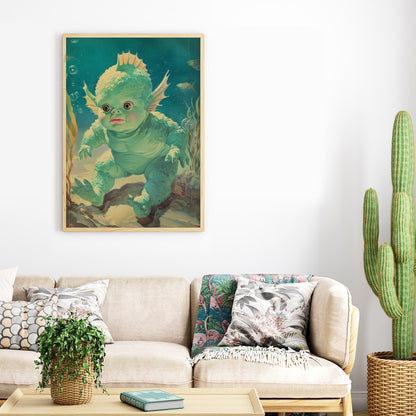 Bubble Trouble Poster | Lagoon Baby Art Print