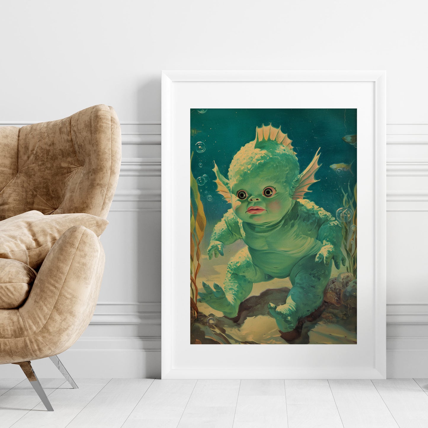 Bubble Trouble Poster | Lagoon Baby Art Print