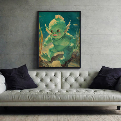Bubble Trouble Poster | Lagoon Baby Art Print
