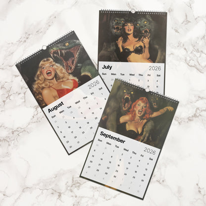 Monstrous Vintage Pin-Ups 2026 Calendar