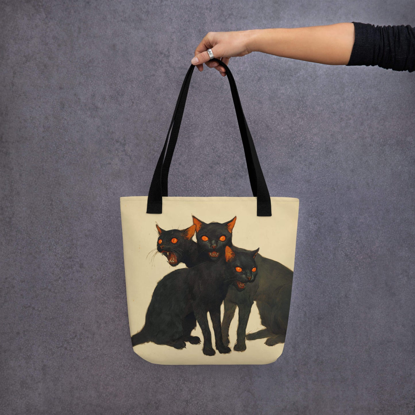 Claw and Order Tote Bag | Black Cat Shopping Bag