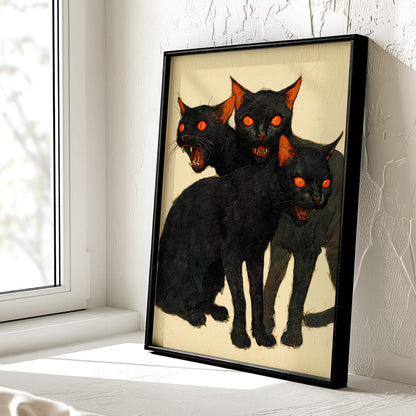 Claw and Order Poster | Black Cat Art Print