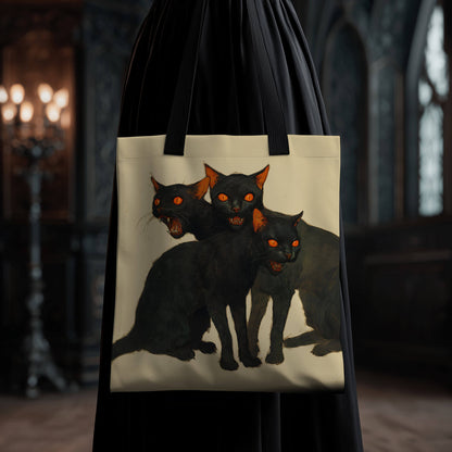 Claw and Order Tote Bag | Black Cat Shopping Bag