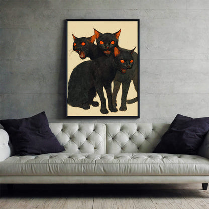 Claw and Order Poster | Black Cat Art Print