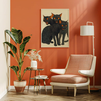 Claw and Order Poster | Black Cat Art Print