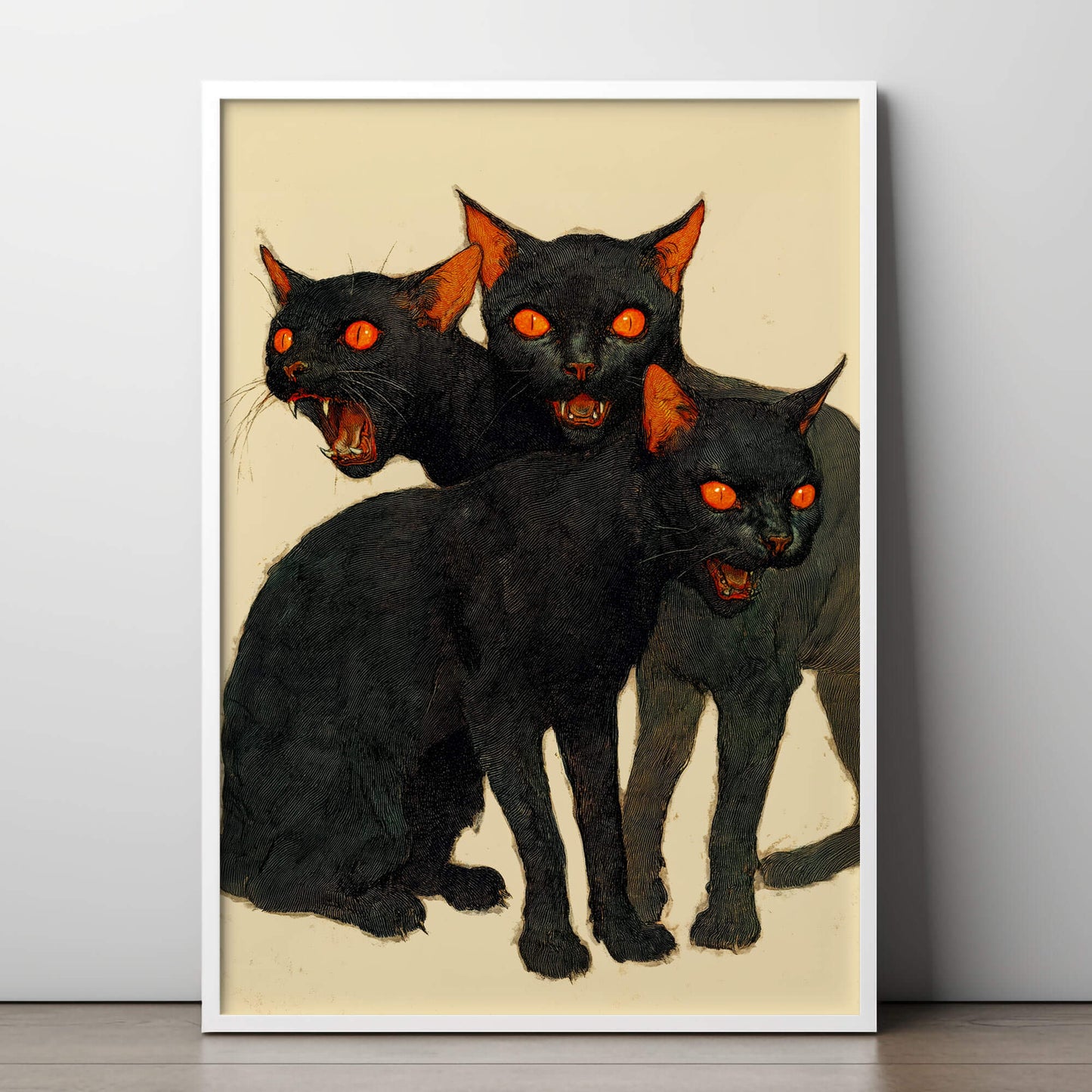 Claw and Order Poster | Black Cat Art Print