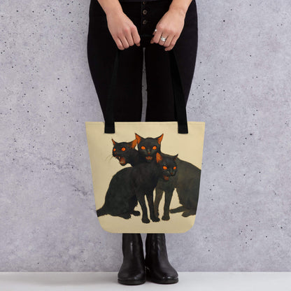 Claw and Order Tote Bag | Black Cat Shopping Bag