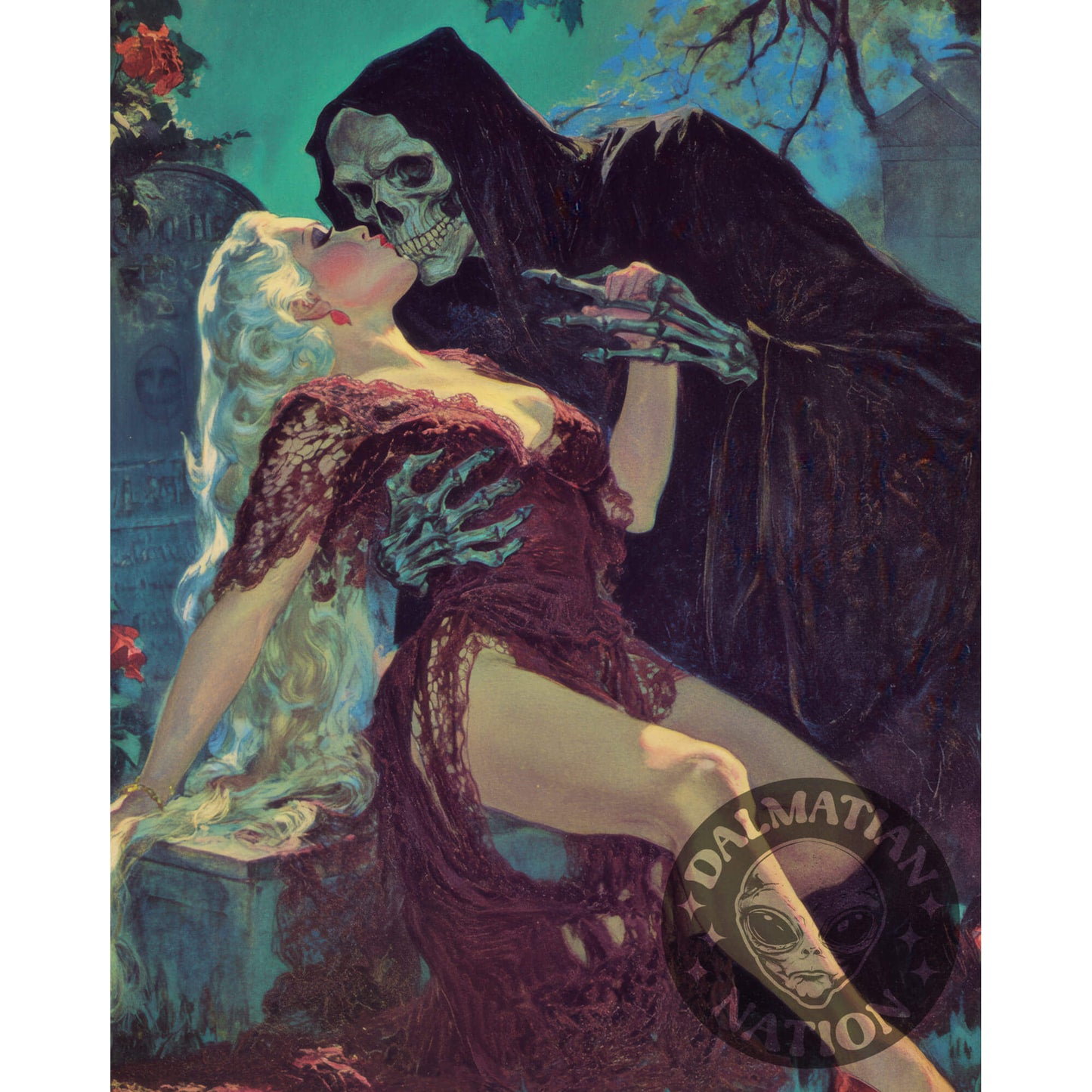 Dead End Romance Poster | Grim Reaper Art Print
