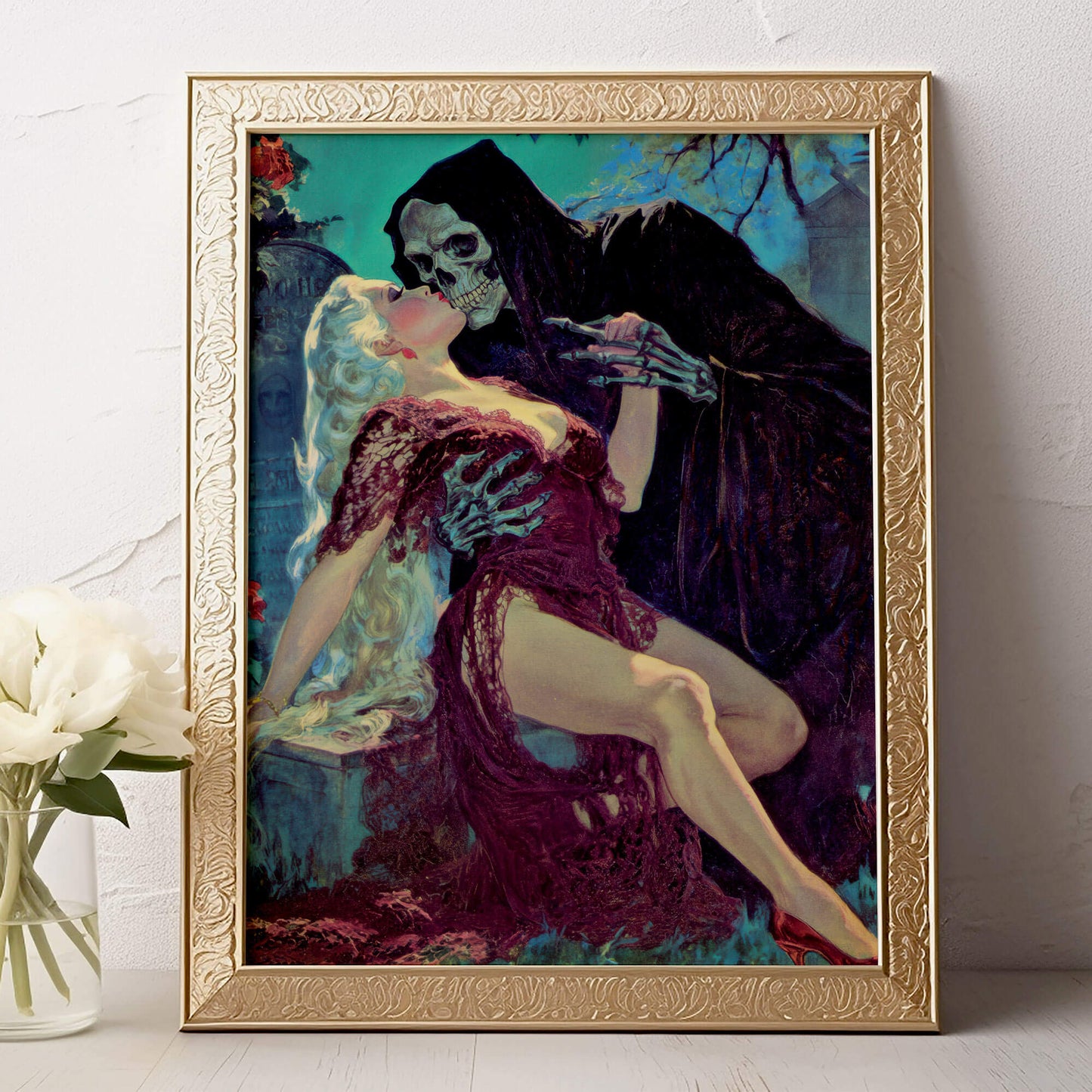 Dead End Romance Poster | Grim Reaper Art Print