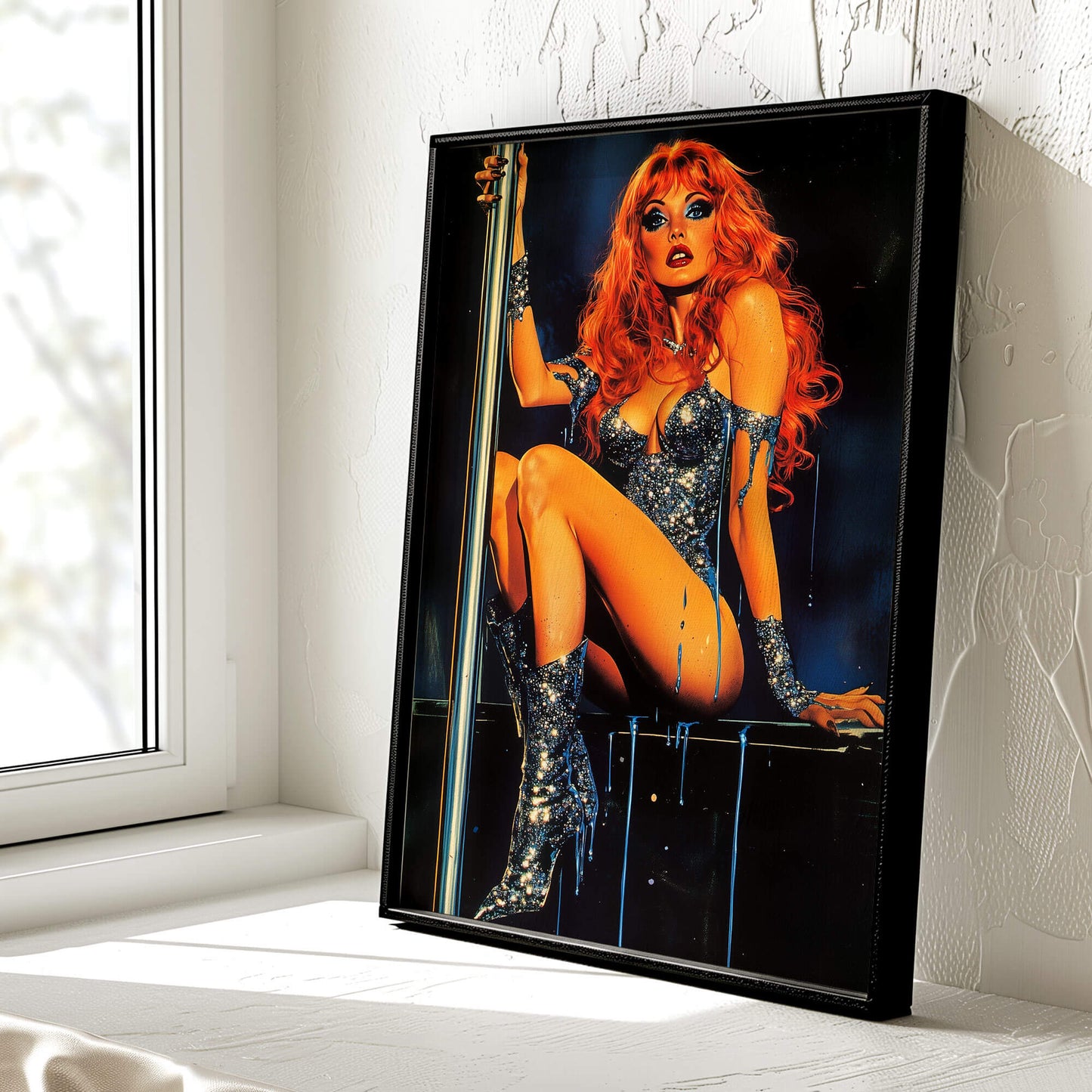 Fifty Shades of Ginger Poster | Exotic Dancer Art Print