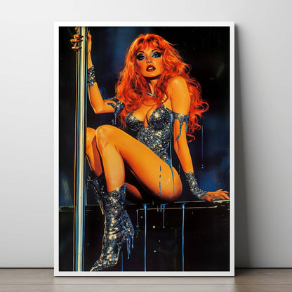 Fifty Shades of Ginger Poster | Exotic Dancer Art Print