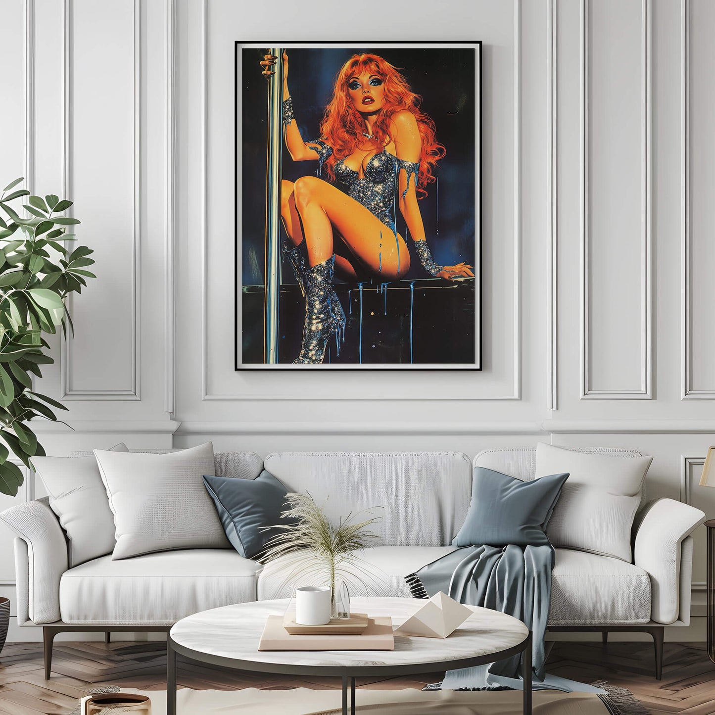 Fifty Shades of Ginger Poster | Exotic Dancer Art Print