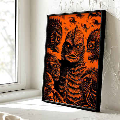 Gill or Be Killed Poster | Swamp Monster Art Print