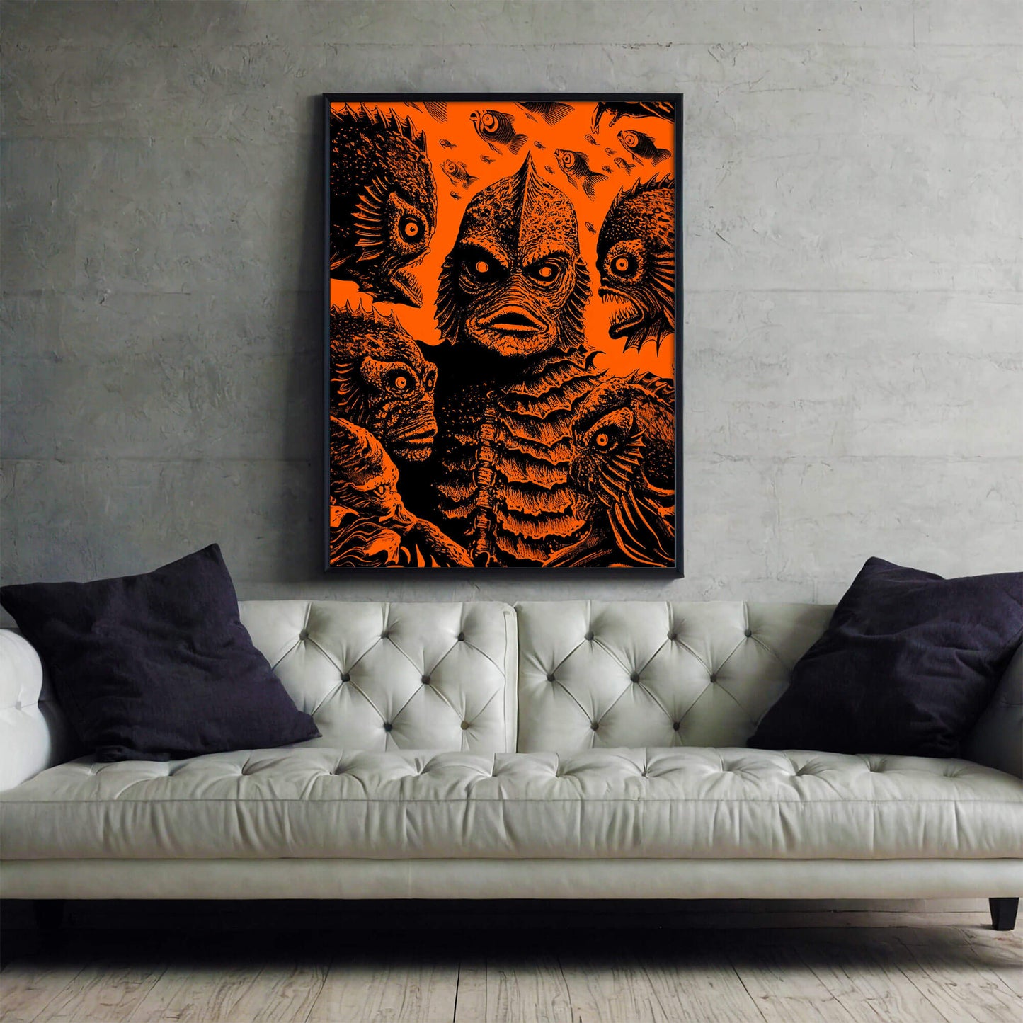 Gill or Be Killed Poster | Swamp Monster Art Print