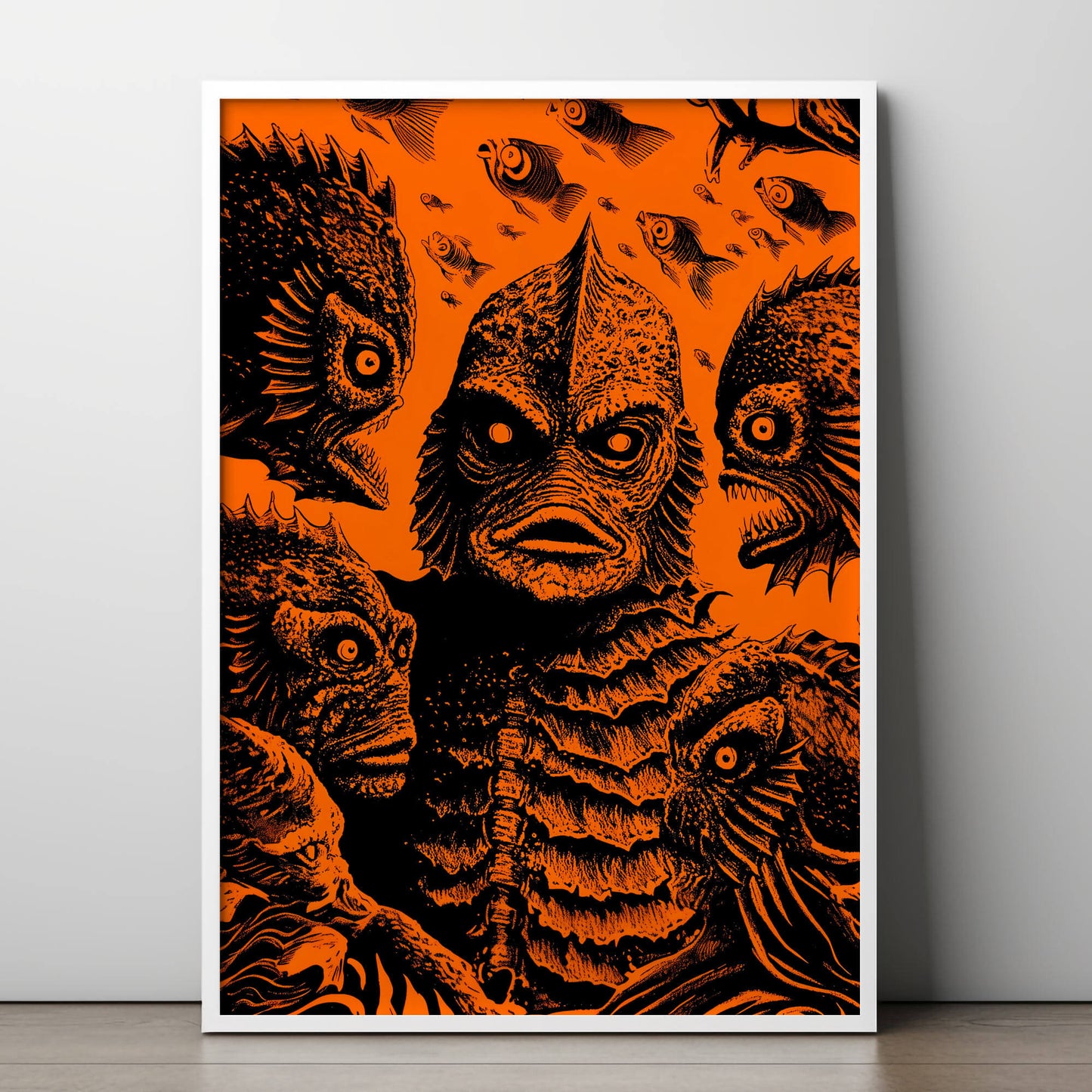 Gill or Be Killed Poster | Swamp Monster Art Print
