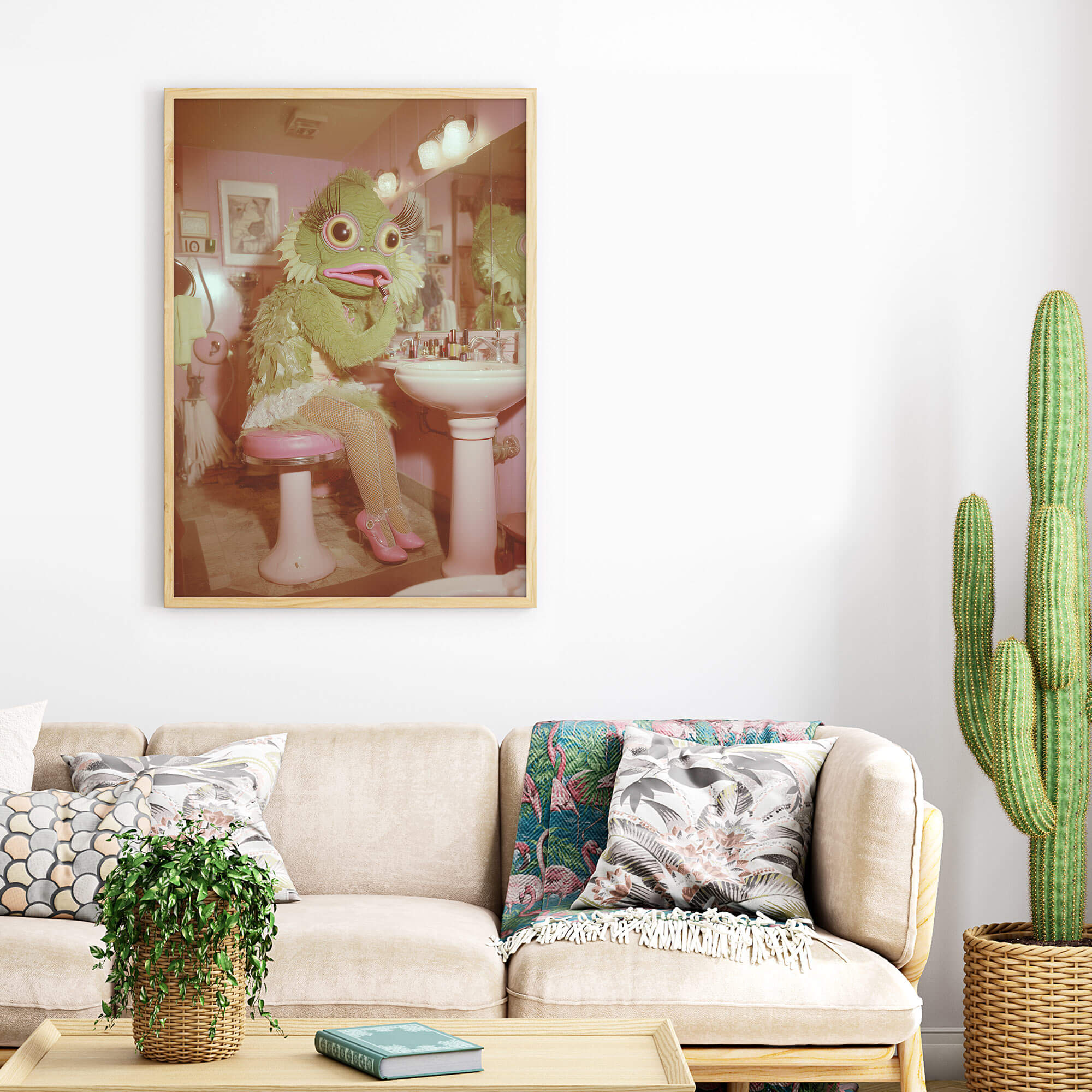 Glamour Gills Poster | Lady Lagoon Monster Art Print