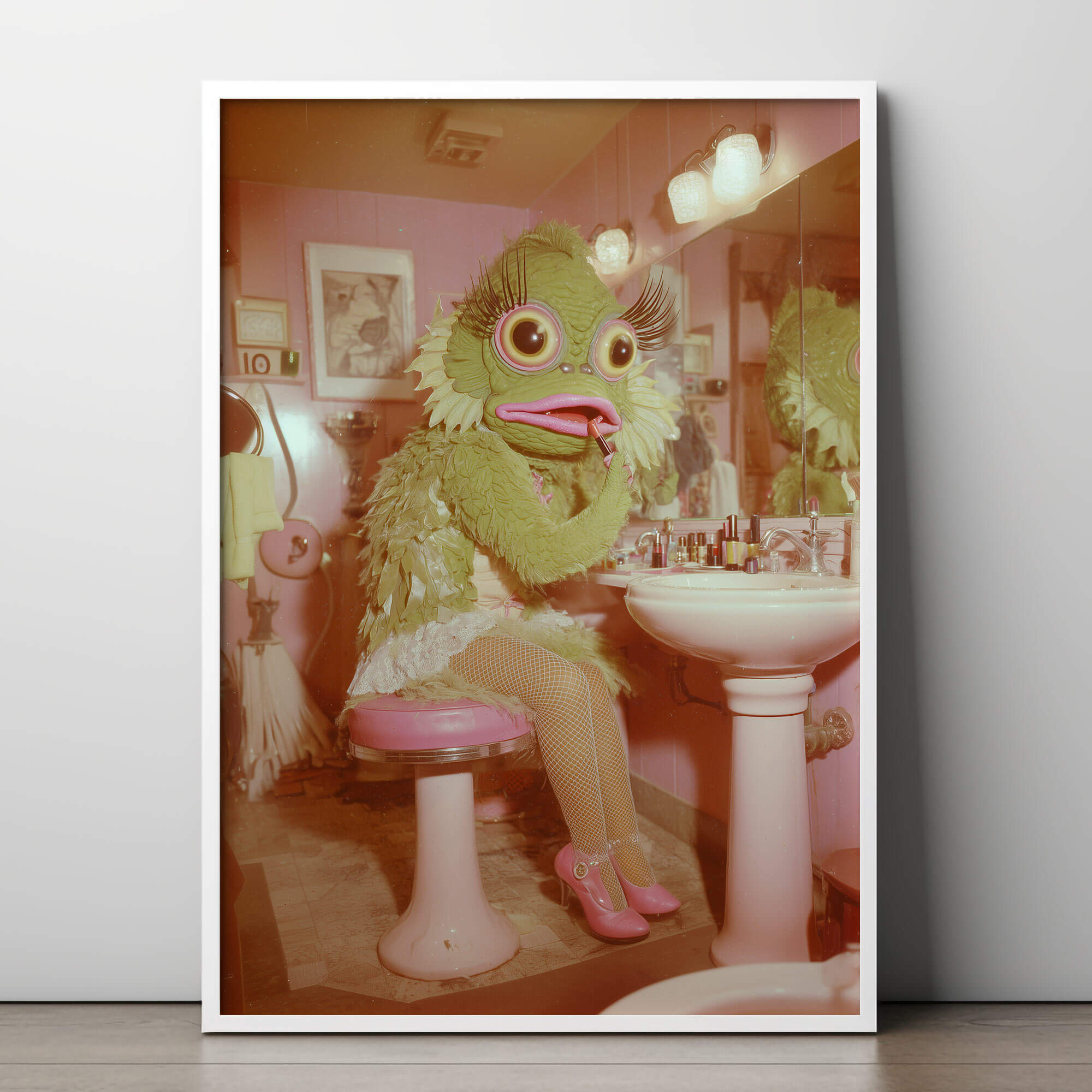 Glamour Gills Poster | Lady Lagoon Monster Art Print