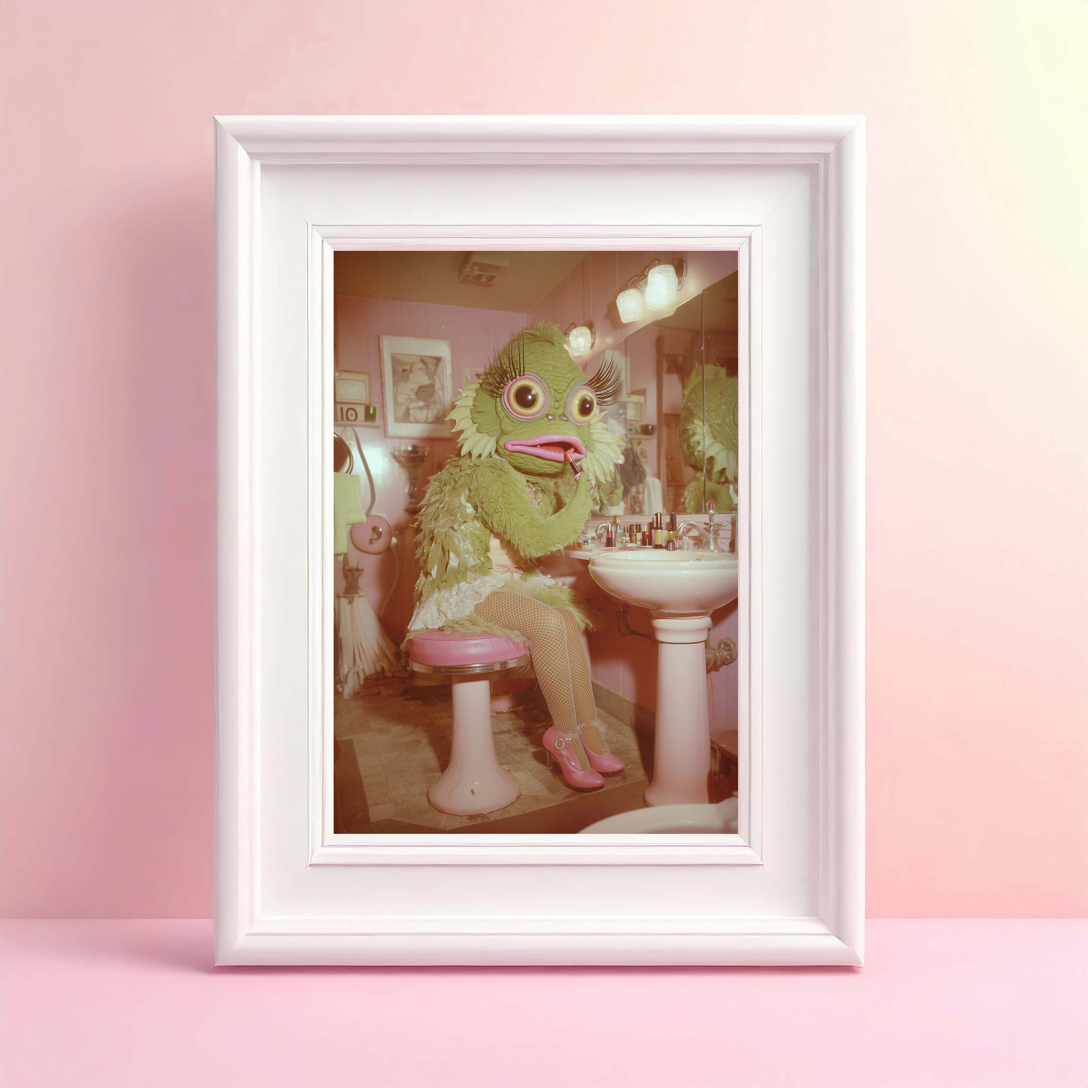 Glamour Gills Poster | Lady Lagoon Monster Art Print