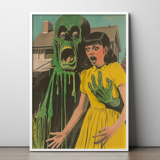 The Goo Next Door Art Print | Slimey Ghoul Poster