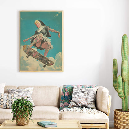 Our Lady of Perpetual Airtime Poster | Sexy Nun Art Print