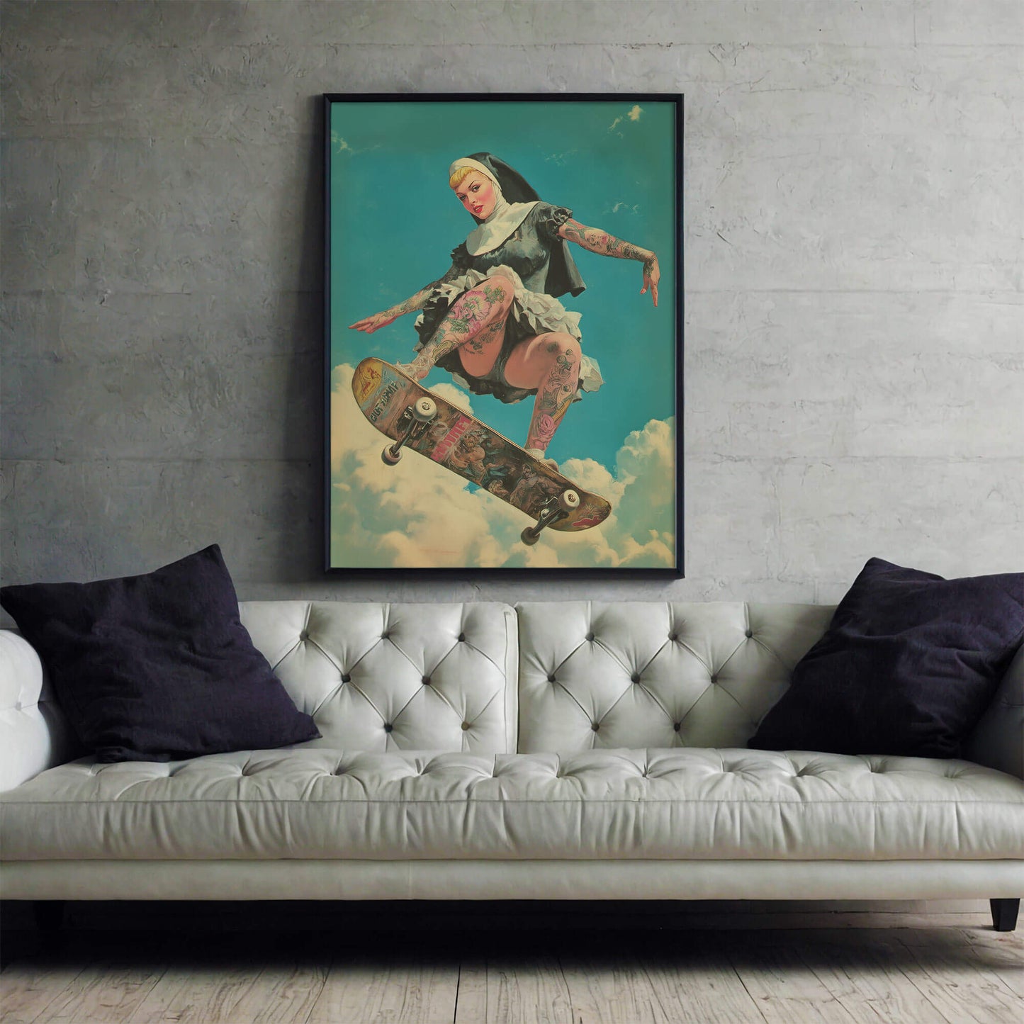 Our Lady of Perpetual Airtime Poster | Sexy Nun Art Print