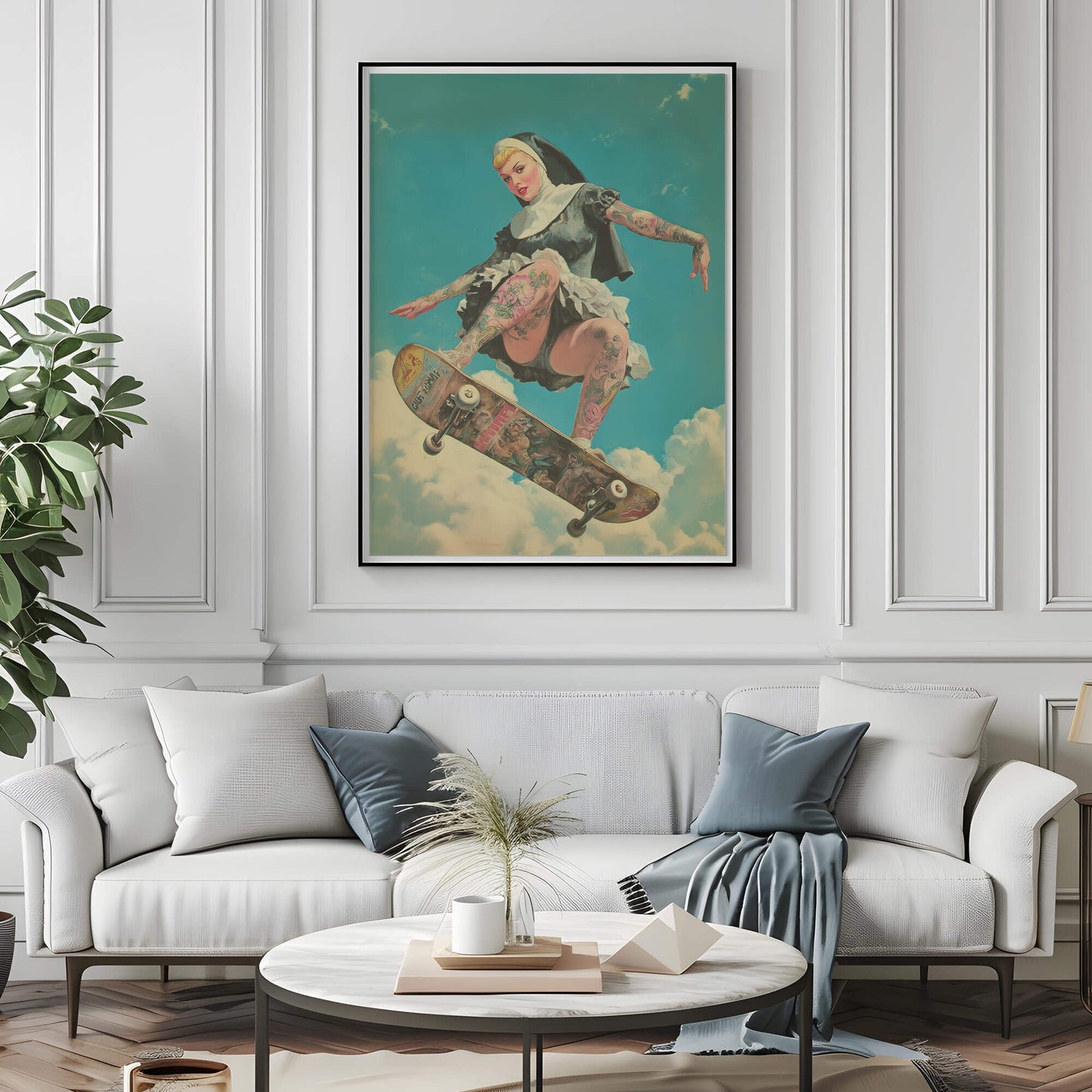 Our Lady of Perpetual Airtime Poster | Sexy Nun Art Print