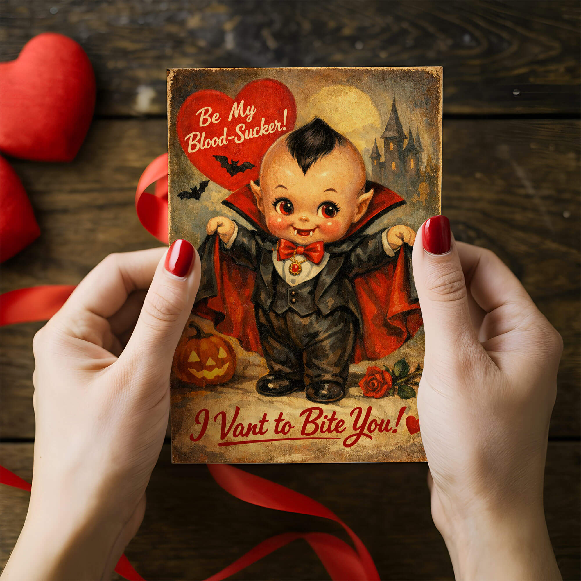 Love At First Bite Valentine Card