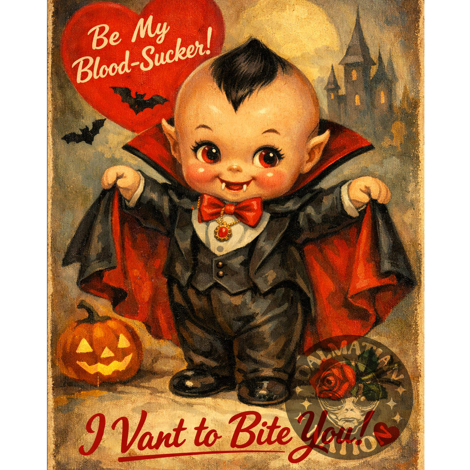 Love At First Bite Valentine Card