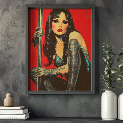 Mascara Massacre Poster | Exotic Dancer Art Print