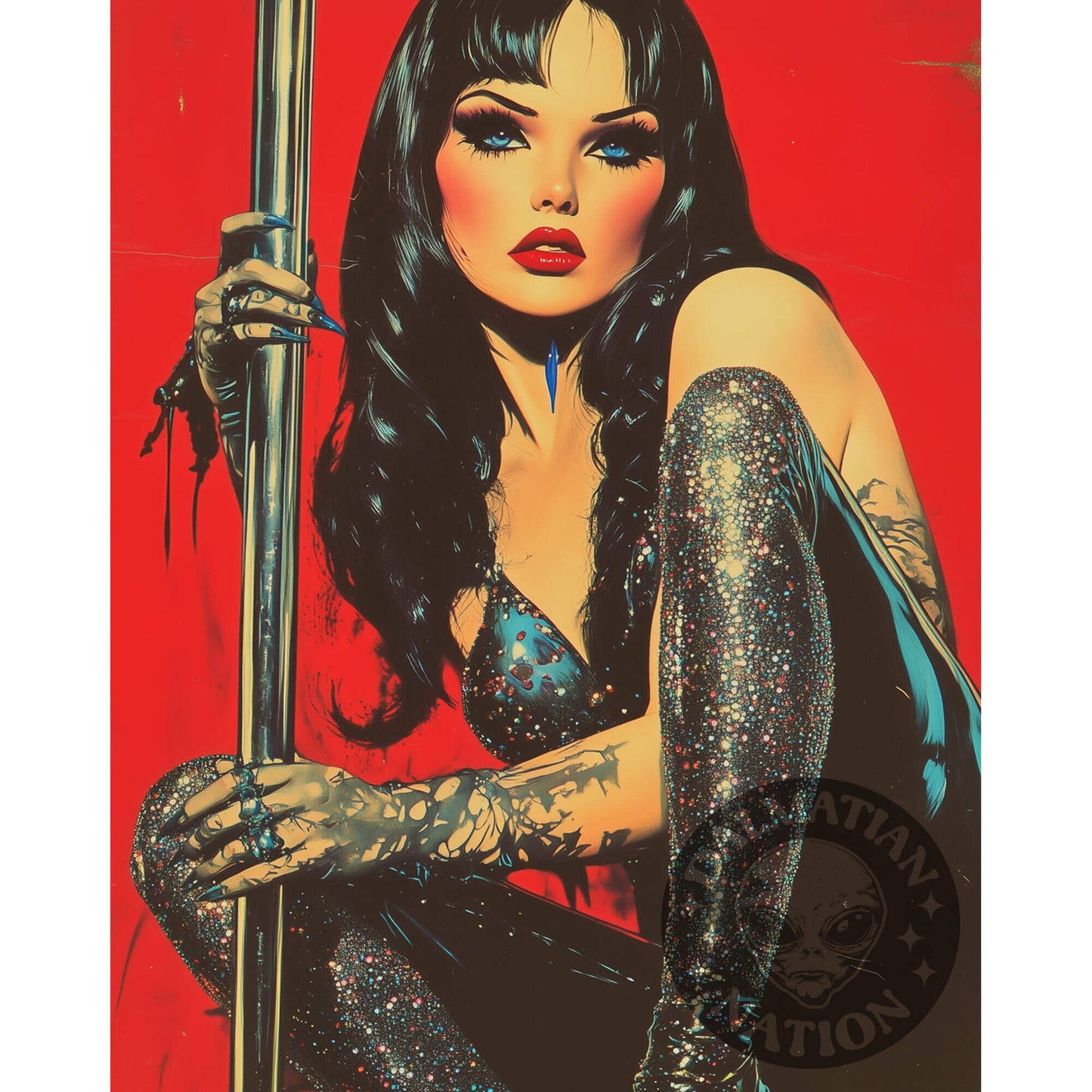 Mascara Massacre Poster | Exotic Dancer Art Print