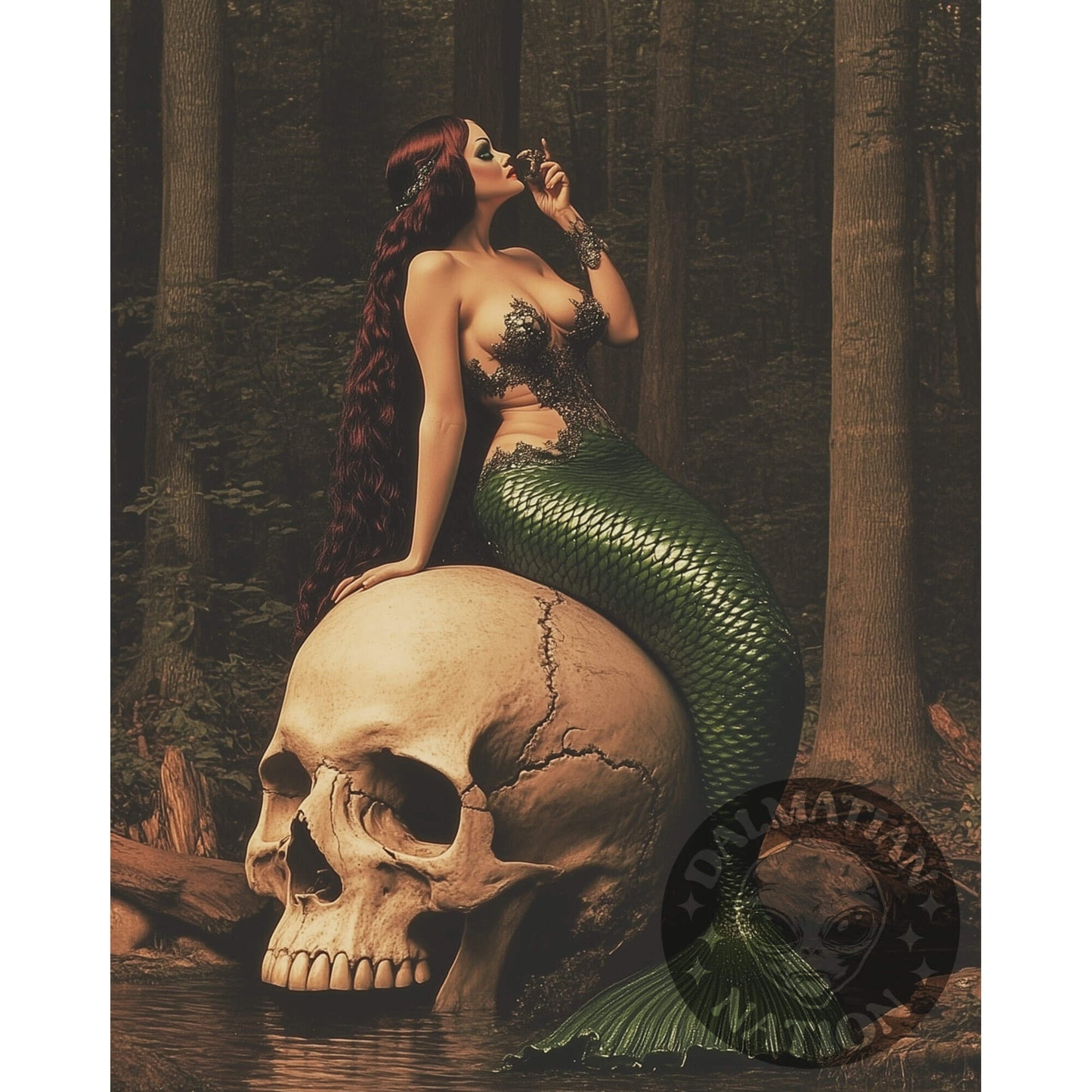 Mermaid Magdalene Poster | Mermaid Art Print