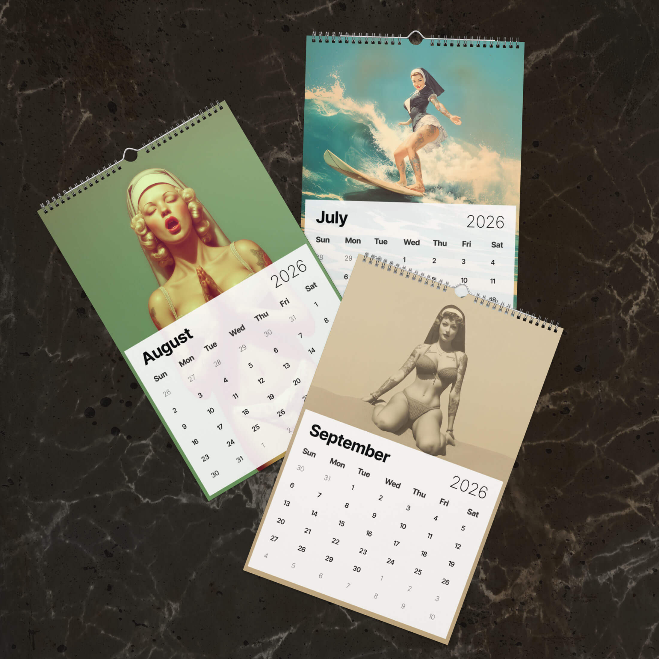 Naughty Nuns 2026 Calendar
