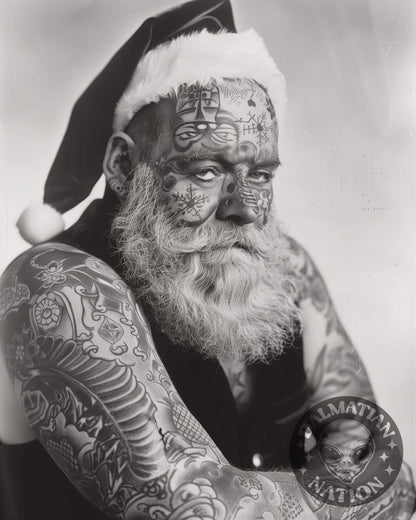Old Saint Prick Vintage Christmas Card
