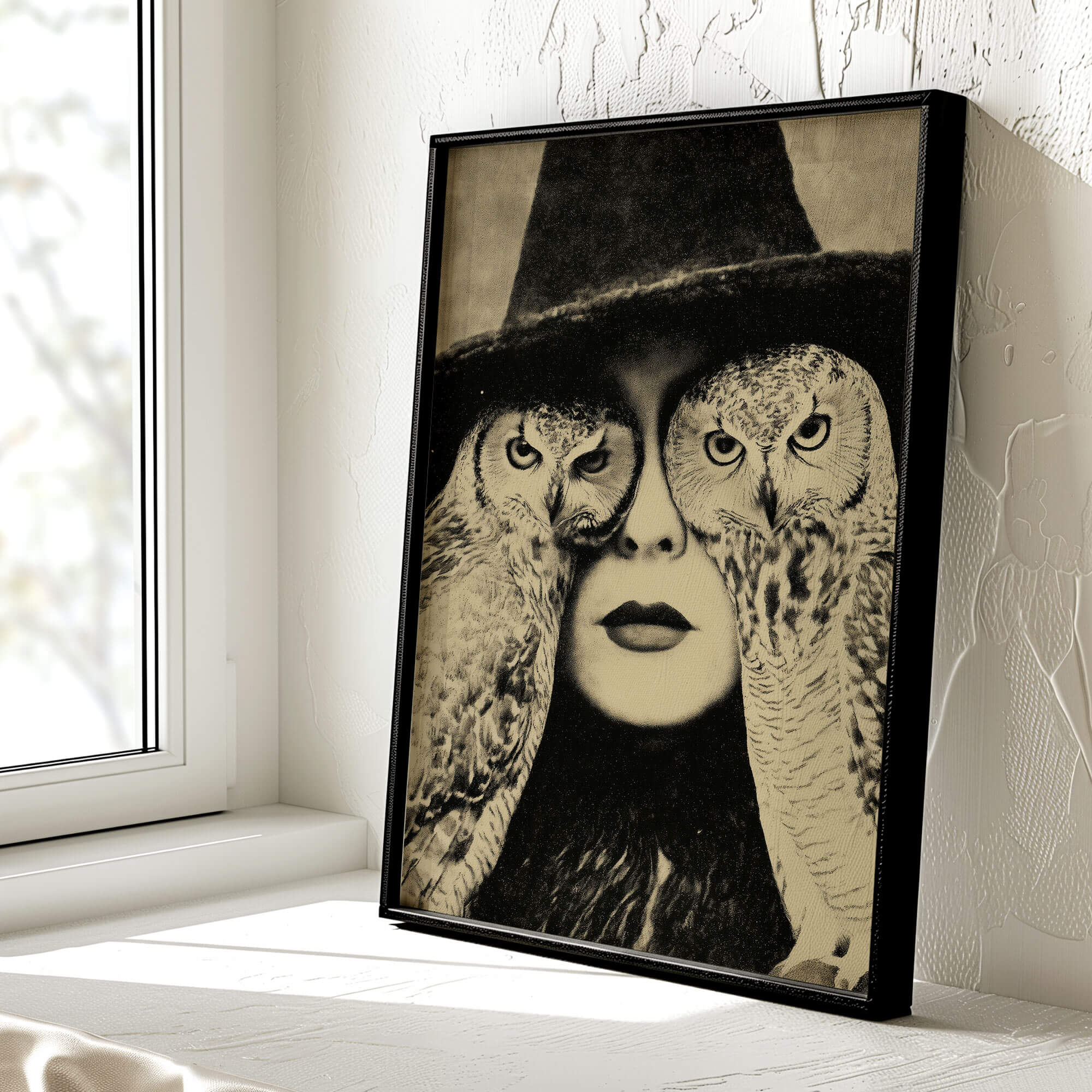 Owl By Myself Poster | Witch Art Print