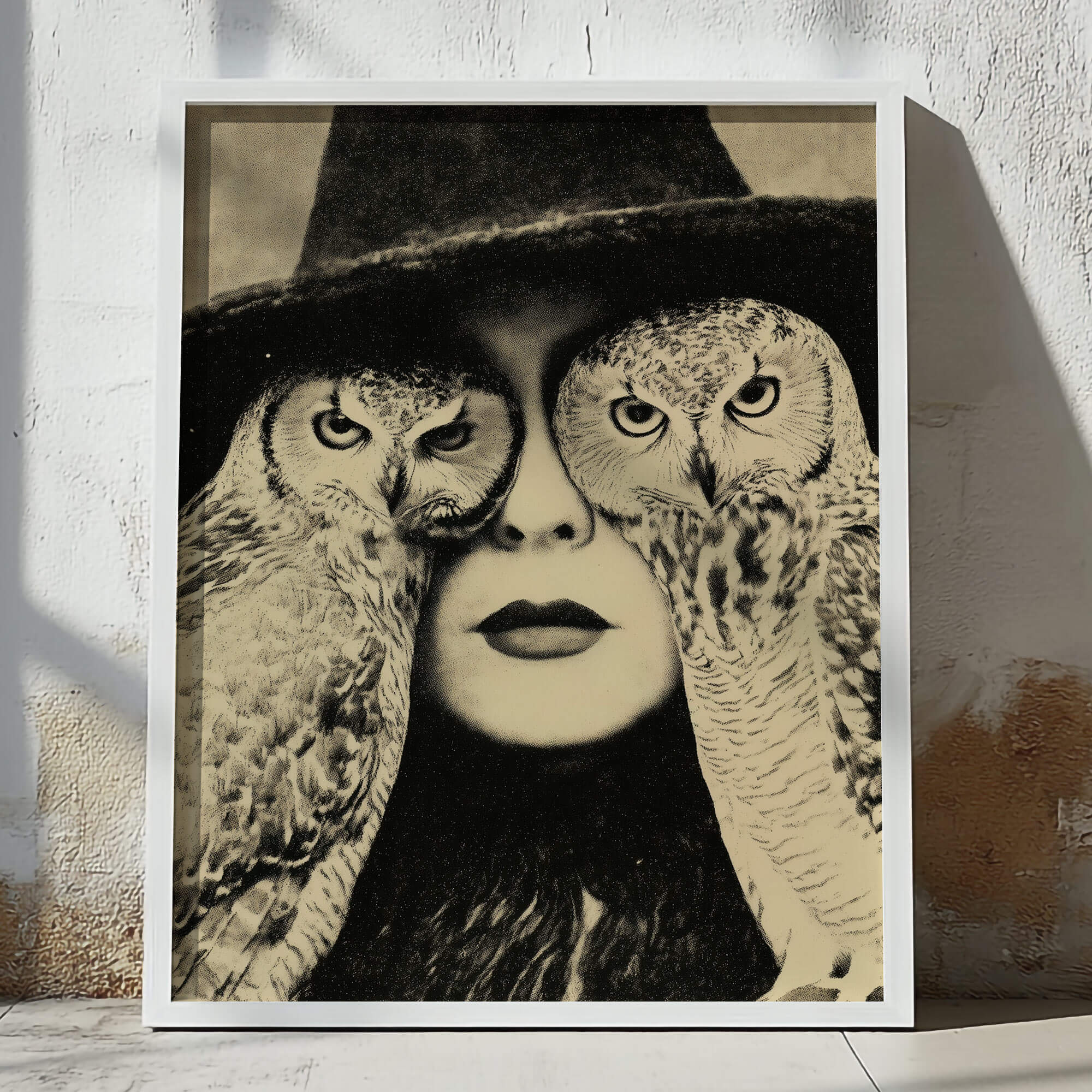 Owl By Myself Poster | Witch Art Print