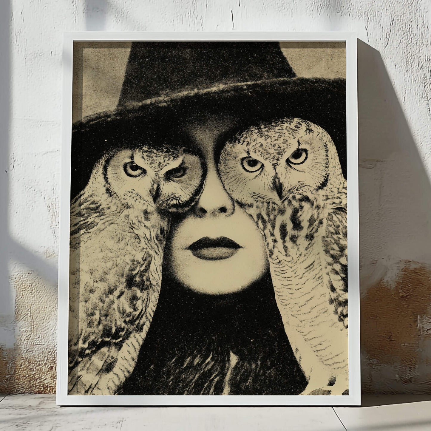 Owl By Myself Poster | Witch Art Print