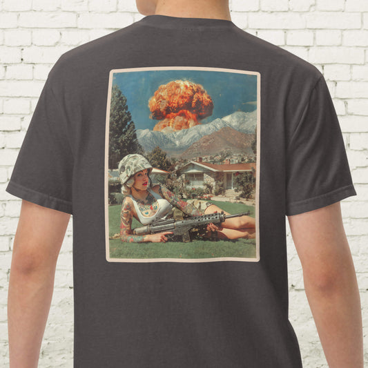 Post-Apocalypse Pin-Up Unisex T-shirt | Apocalypse Apparel