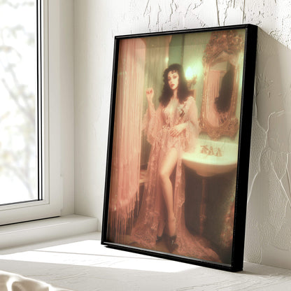 Pretty In Pepto Poster | Vintage Artwork