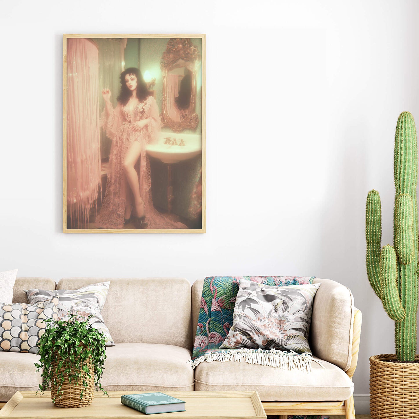 Pretty In Pepto Poster | Vintage Artwork