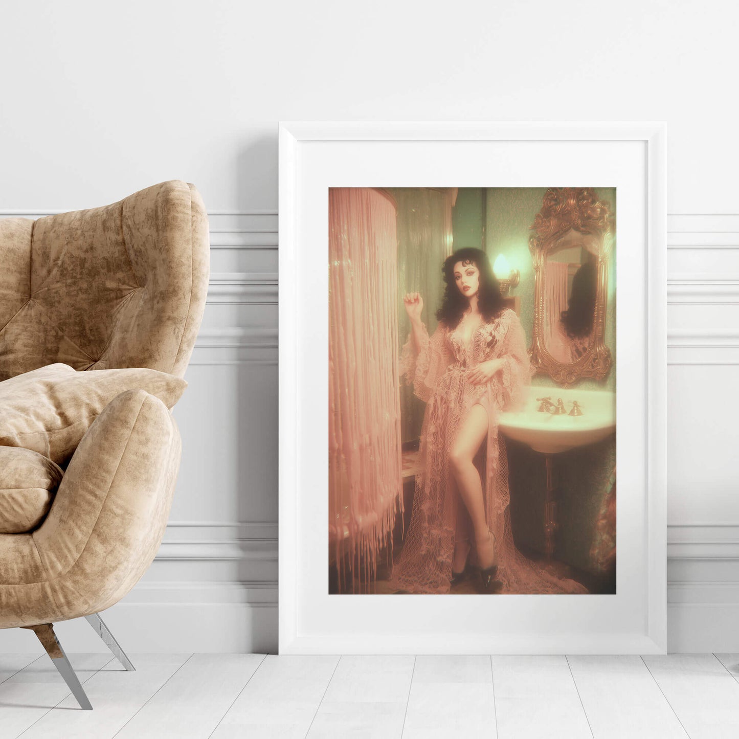 Pretty In Pepto Poster | Vintage Artwork