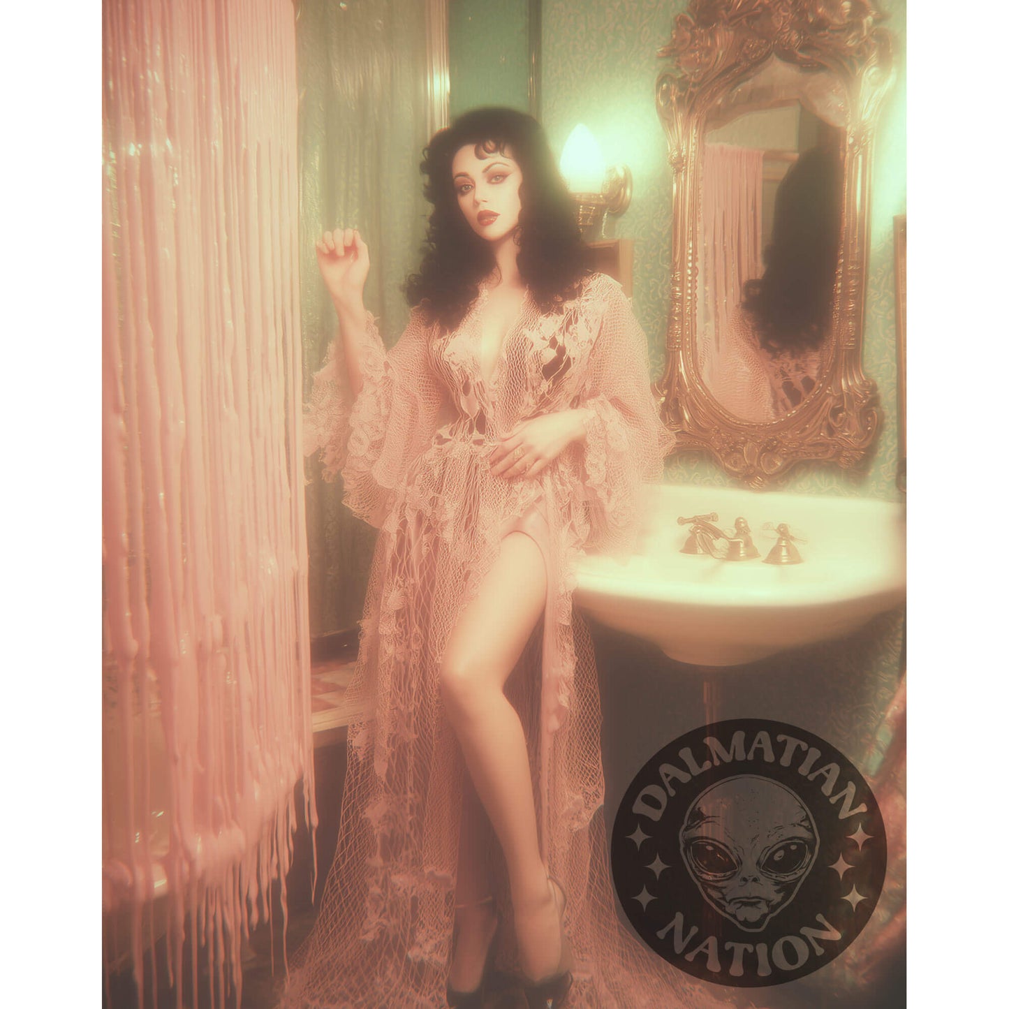 Pretty In Pepto Poster | Vintage Artwork