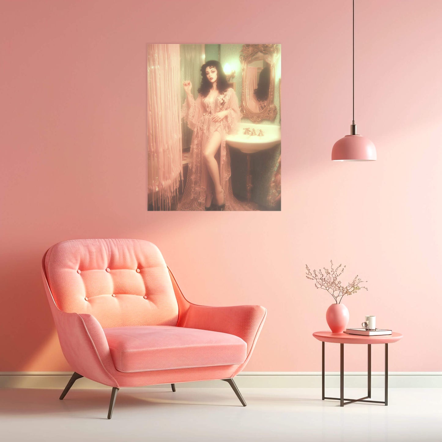 Pretty In Pepto Poster | Vintage Artwork