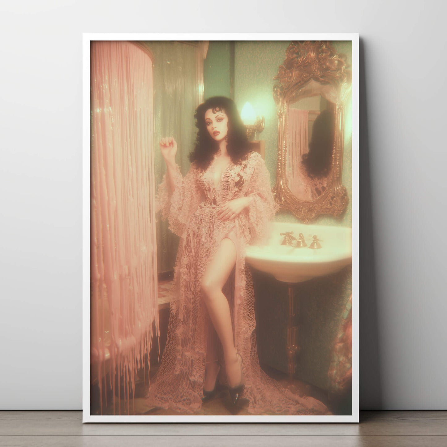 Pretty In Pepto Poster | Vintage Artwork