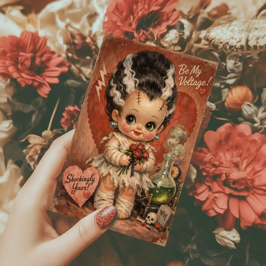 Shockingly Yours Valentine Card