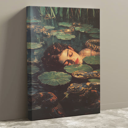 Slither Me Softly Canvas Print | Snake Wall Art