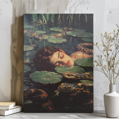 Slither Me Softly Canvas Print | Snake Wall Art