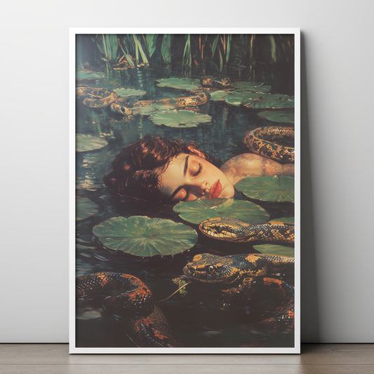 Slither Me Softly Poster | Snake Art Print