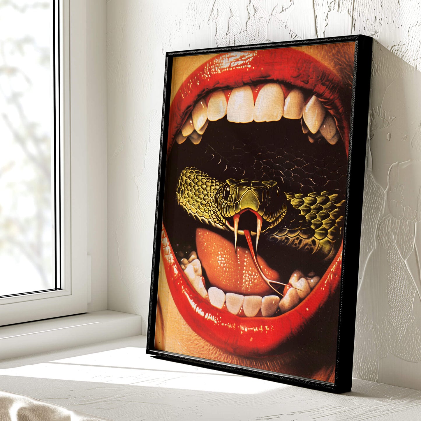 Snake's Got Your Tongue Poster | Snake Art Print