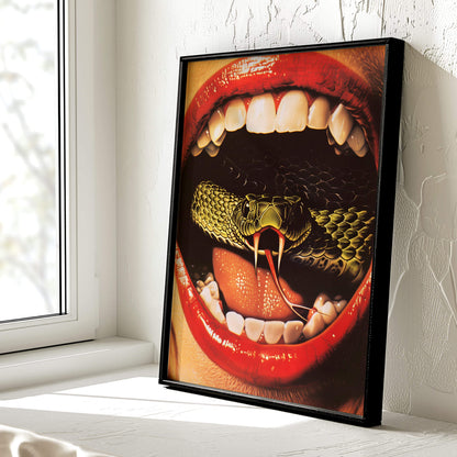 Snake's Got Your Tongue Poster | Snake Art Print
