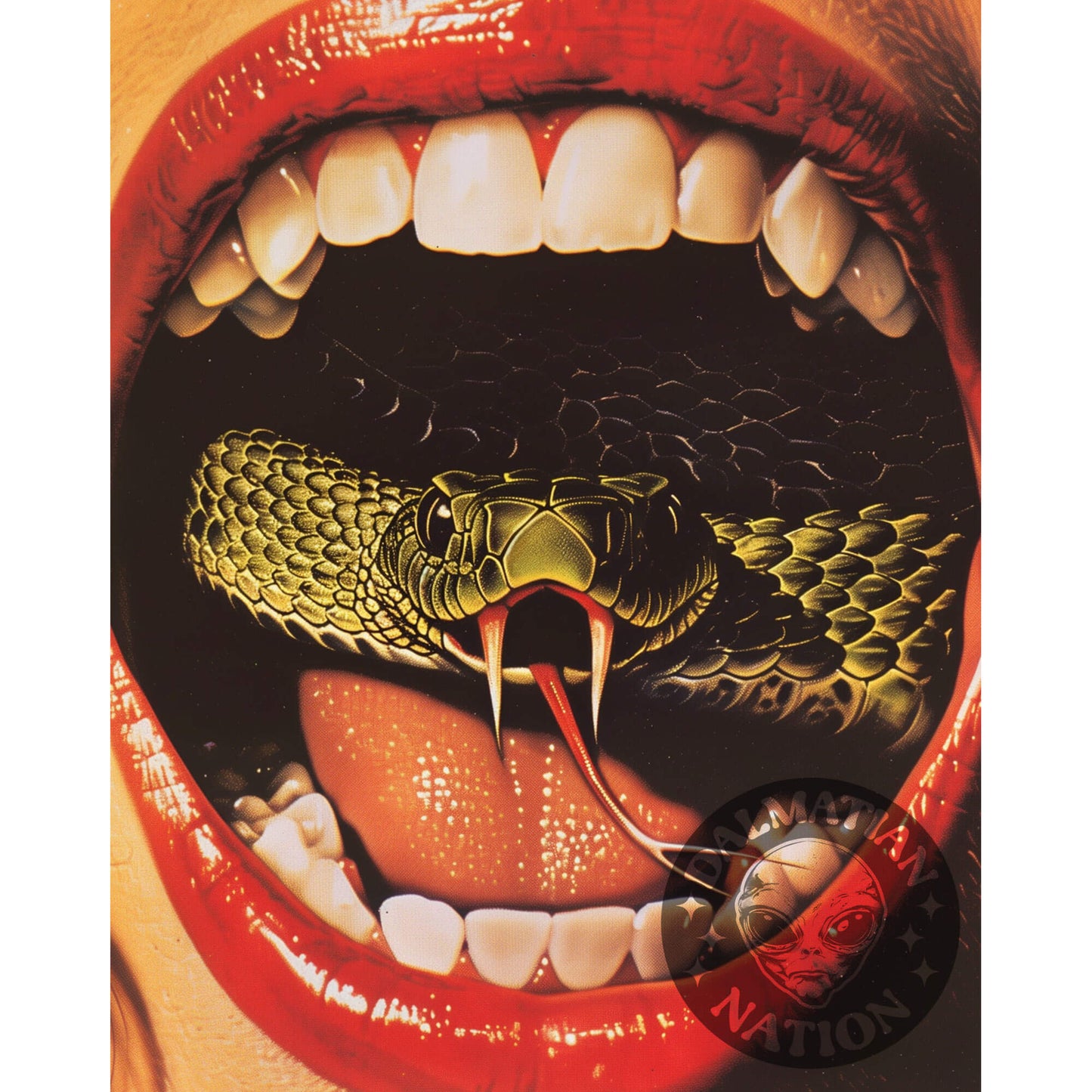 Snake's Got Your Tongue Poster | Snake Art Print